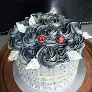 Halloween scary Creature cake, in Vanilla or Red Velvet mwah-ha-haaa! at The Kind Cake Co in Hebden Bridge