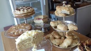 Cakes and pastries, all vegan at The Kind Cake Co in Hebden Bridge
