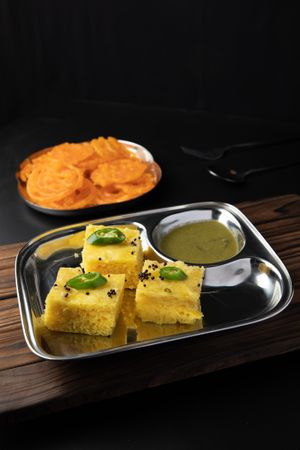 Dhoka and Jalebi, best in Singapore at Swaad Art of Saatvik Food. - Desker Rd in Central Singapore