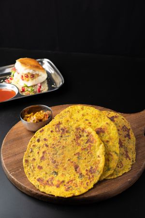 Thepla Set at Swaad Art of Saatvik Food. - Desker Rd in Central Singapore