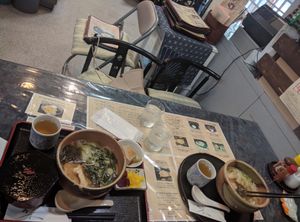 Green tea is cold and refreshing! at Rokumeien in Nara