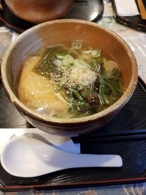Ramen with friend tofu at Rokumeien in Nara