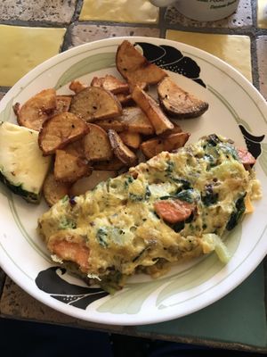 Vegan Omelette special at Dancing Avocado in Daytona Beach