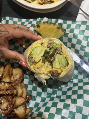 Da breakfast Philly wrap. Amazing!!!   at Dancing Avocado in Daytona Beach