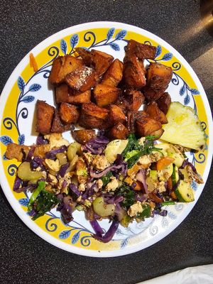 Tofu scramble at Dancing Avocado in Daytona Beach