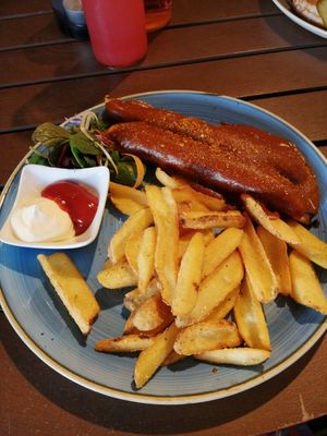 Vegane Currywurst 🌭🌱 at Pier 14 in Seebad Zinnowitz