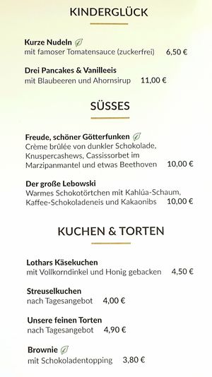 Menu at Pier 14 in Seebad Zinnowitz