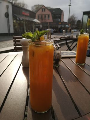 Sanddorn-Ingwer-Limonade at Pier 14 in Seebad Zinnowitz