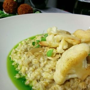 Roasted cauliflower and pearl barley risotto at 1847 Bristol in Bristol