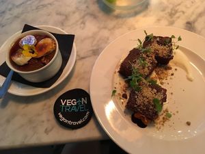 Salted caramel chia pudding, carrot cake at 1847 Bristol in Bristol