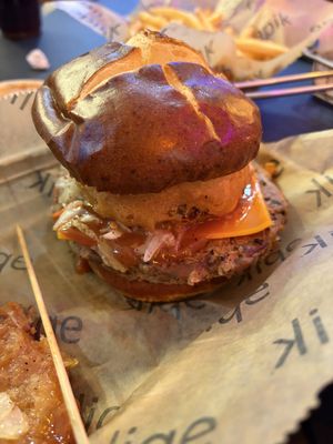 Vegan bbq burger   at Epik Burger in Jacksonville