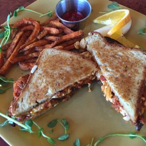 eggplant sandwich at Go Vegan Cafe in Las Vegas