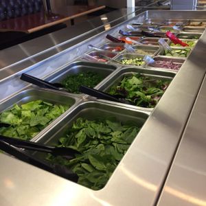 salad bar at Go Vegan Cafe in Las Vegas