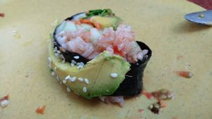 Fiery Dragon Sushi detail at Go Vegan Cafe in Las Vegas