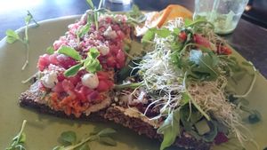 Pizza at Go Vegan Cafe in Las Vegas