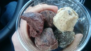 Raw truffles at Go Vegan Cafe in Las Vegas