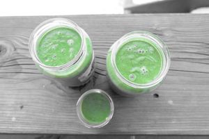 We love green smoothies at Kulonjarat Raw & Vegan Bistro in Eger