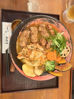 Vegetarian curry udon - A  at Mimikou in Kyoto