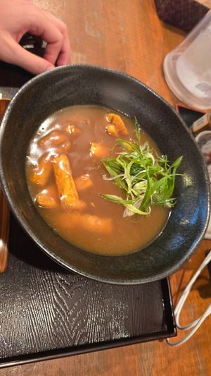 Curry ramen with Tofu (vegetarian) at Mimikou in Kyoto