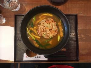 Curry with tempuras  at Mimikou in Kyoto