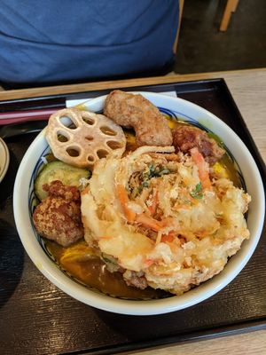 Rice bowl at Mimikou in Kyoto