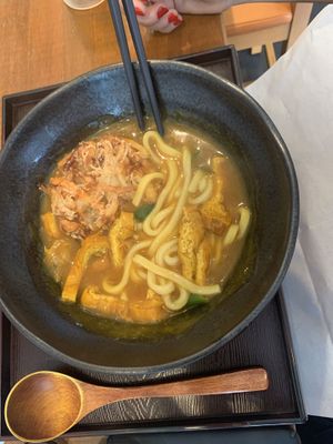 Curry kitsune udon  at Mimikou in Kyoto