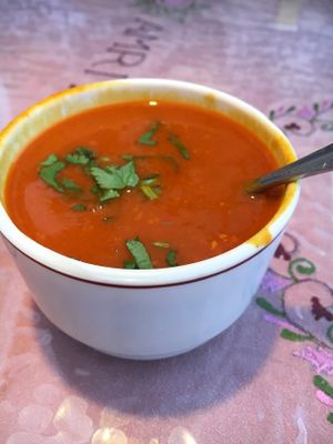 Vegetable soup at Amrit Palace Indian Restaurant in Ocala