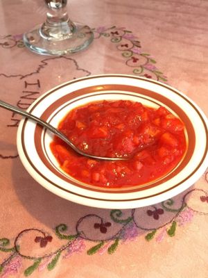 Onion Chutney served with most dishes. This is mild and tasty at Amrit Palace Indian Restaurant in Ocala