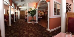 Interior View from our booth. Very clean and well maintained with EXCELLENT service!!! at Amrit Palace Indian Restaurant in Ocala