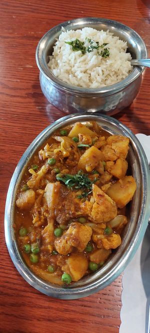 Aloo Gobi...potatoes and cauliflower in a spicy sauce at Tadka in Payson