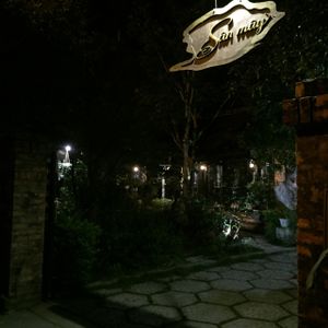 by night at San May Vegetarian in Hue