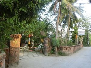 Front view at San May Vegetarian in Hue