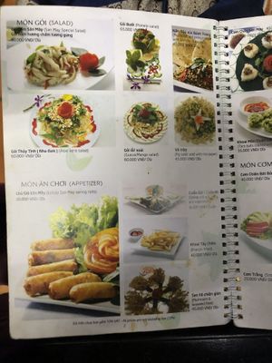 Salads at San May Vegetarian in Hue