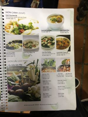 Soups at San May Vegetarian in Hue