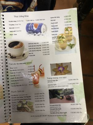 Drinks  at San May Vegetarian in Hue