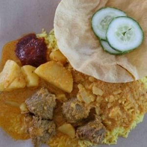 Nasi Briyani  at Vegetarian Indian Cuisine in Central Singapore