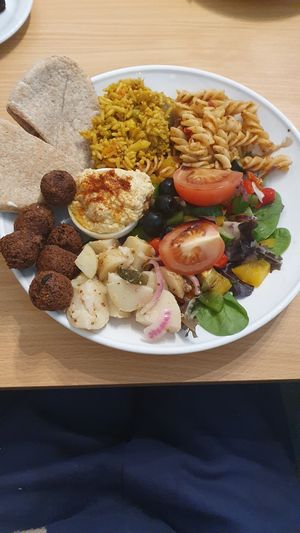 The falafel salad at Blue Note Cafe in Glastonbury