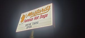 Delicious vegan hot dogs at Mustard's Last Stand - New Haven Ave in Melbourne