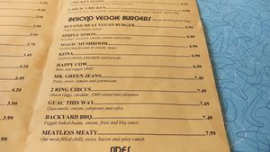 Menu at Mustard's Last Stand - New Haven Ave in Melbourne