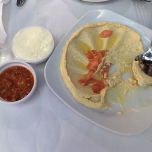 hummus at Yamal Asham in Rabat