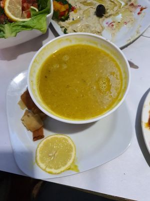 Lentil soup at Yamal Asham in Rabat