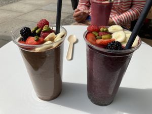Inner beauty + blueberry kale  at The Juicery in Berlin