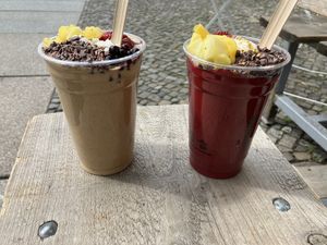 Peanut Power + Red Boost at The Juicery in Berlin