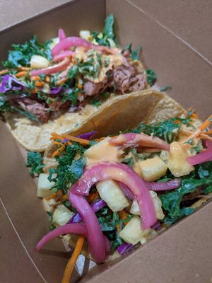 The jackfruit tacos are so good! at Naked Lunch in Herndon