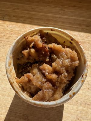 Bread pudding (not pretty to look at but one of the best I've had!) 🤍🌱  at Naked Lunch in Herndon