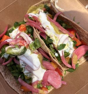 Tempeh taco special 🤍🌱🌮  at Naked Lunch in Herndon