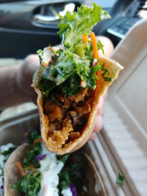 Cauliflower tacos: Really delicious and filling at Naked Lunch in Herndon