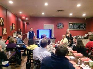 Dr. Neal Barnard lecturing at GreenFare on 'Breaking the Seduction of Food' at GreenFare Organic Cafe in Herndon