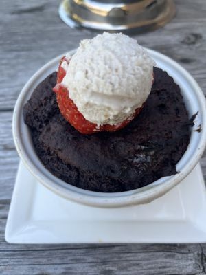 Molten lava cake 🤍🌱  at GreenFare Organic Cafe in Herndon