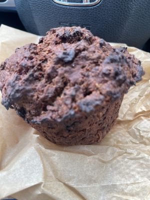 Strawberry muffin  at GreenFare Organic Cafe in Herndon